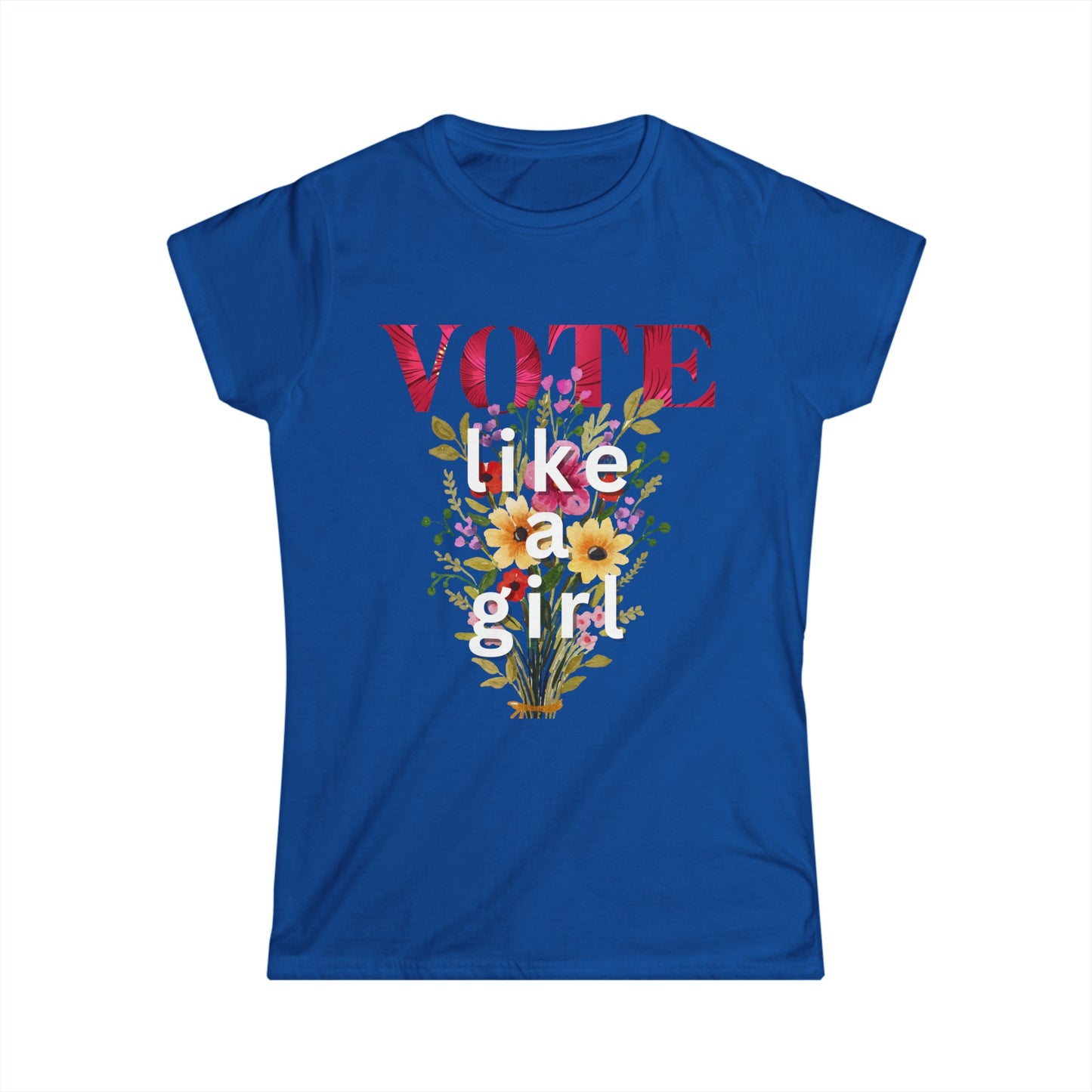 Blossom to the Ballot: Vote Like a Girl T-Shirt