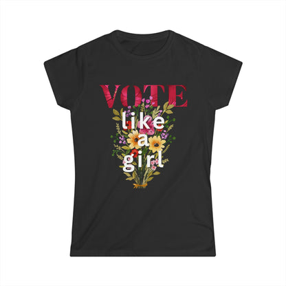 Blossom to the Ballot: Vote Like a Girl T-Shirt