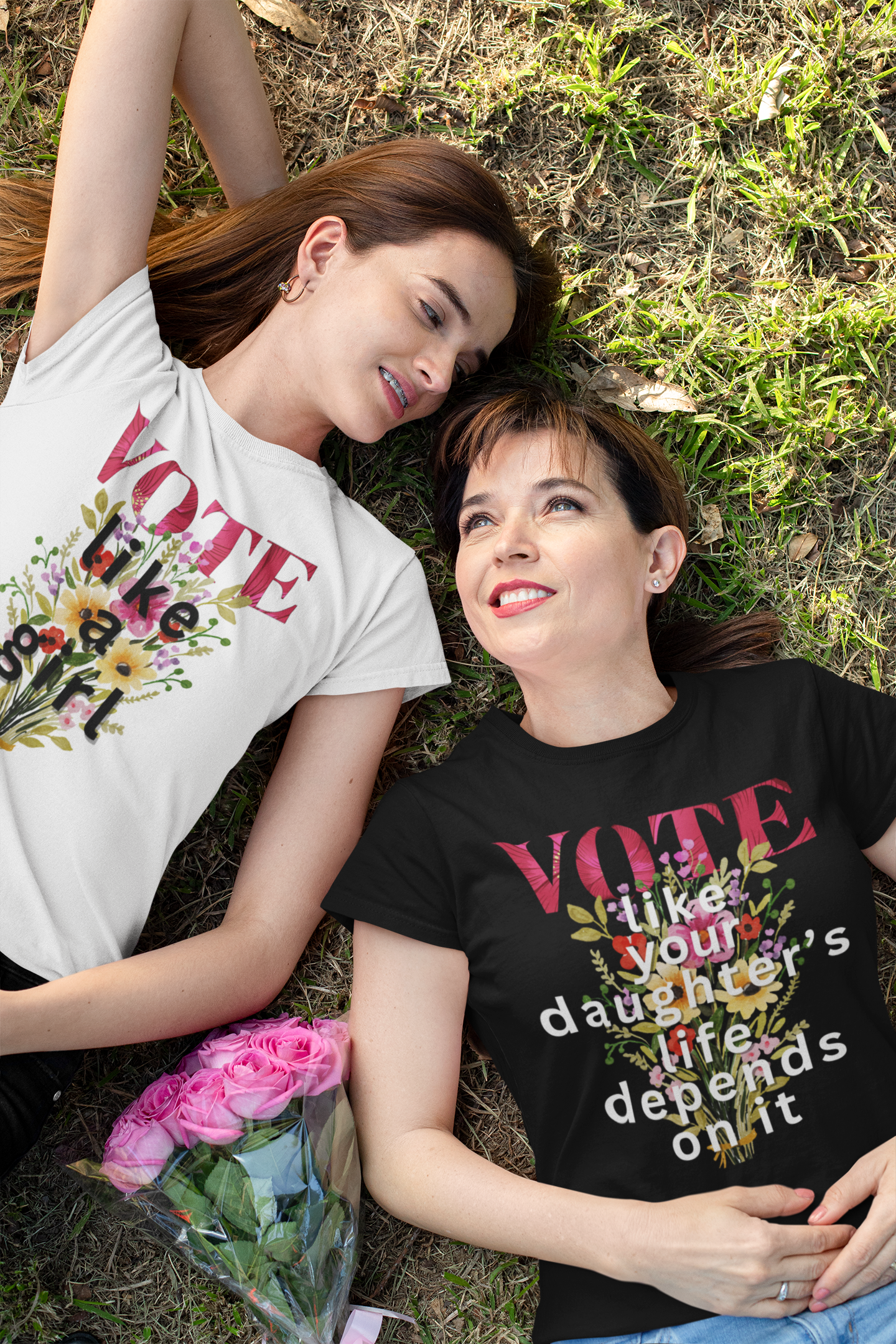 Blossom to the Ballot: Vote Like a Girl T-Shirt